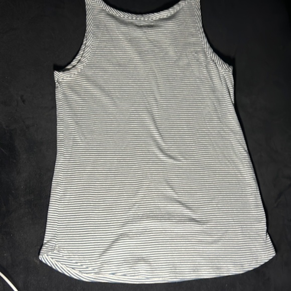 Used Blue and White Stripe Tank Kids XL - Picture 3 of 3